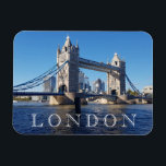 London Tower Bridge fridge magnet Magneet<br><div class="desc">A beautiful photograph of Tower Bridge in London on a sunny day printed on a souvenir fridge magnet.</div>