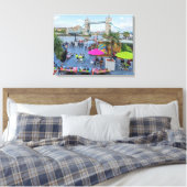 London Tower Bridge in zomer canvas print (Insitu (Slaapkamer))