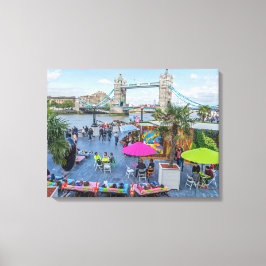 London Tower Bridge in zomer canvas print