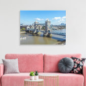London Tower Bridge luchtfoto uitzicht canvas prin Afdruk (Insitu (Woonkamer))