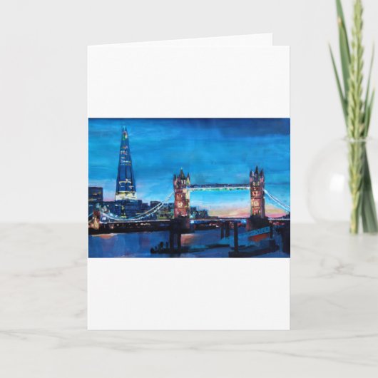 London Tower Bridge met The Shard Kaart (Voorkant)