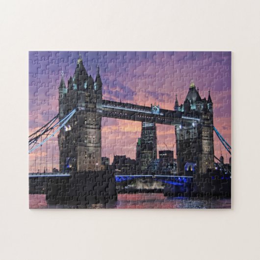 London Tower Bridge op Sunset Legpuzzel (Horizontaal)