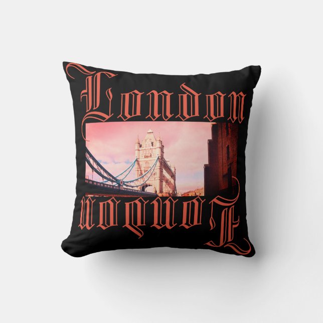 London Tower Bridge Panorama  look Cushion Kussen (Voorkant)