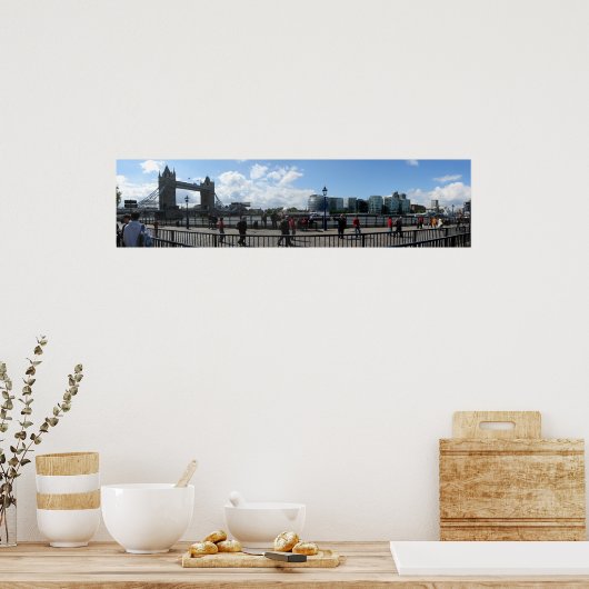 London Tower Bridge Panorama Poster (Keuken)