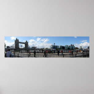 London Tower Bridge Panorama Poster