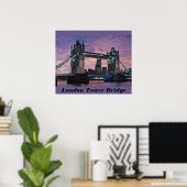 London Tower Bridge Poster (Thuiskantoor)