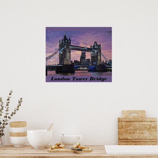 London Tower Bridge Poster (Keuken)