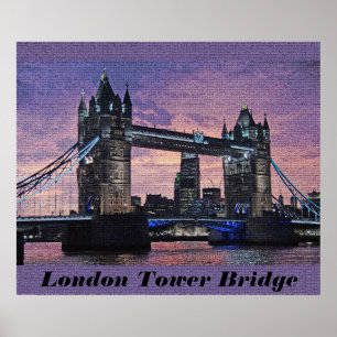 London Tower Bridge Poster