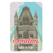 London Tower Bridge Reisposter Magneet (Verticaal)