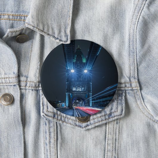 London Tower Bridge Ronde Button 4,0 Cm (In situ)