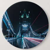 London Tower Bridge Ronde Button 6,0 Cm (Voorkant)