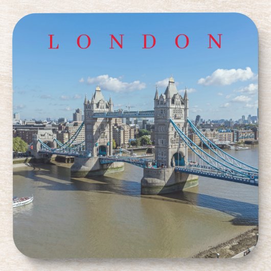 London Tower Bridge uitzicht onderzetters (Voorkant)