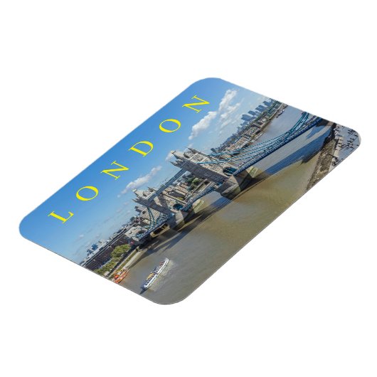 London Tower Bridge van boven fridge magnet Magneet (Linkerzijde)