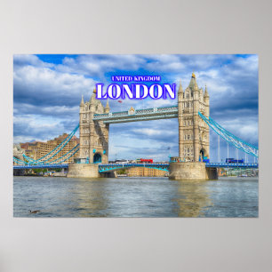 London Tower Bridge - Verenigd Koninkrijk Poster