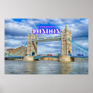 London Tower Bridge - Verenigd Koninkrijk Poster