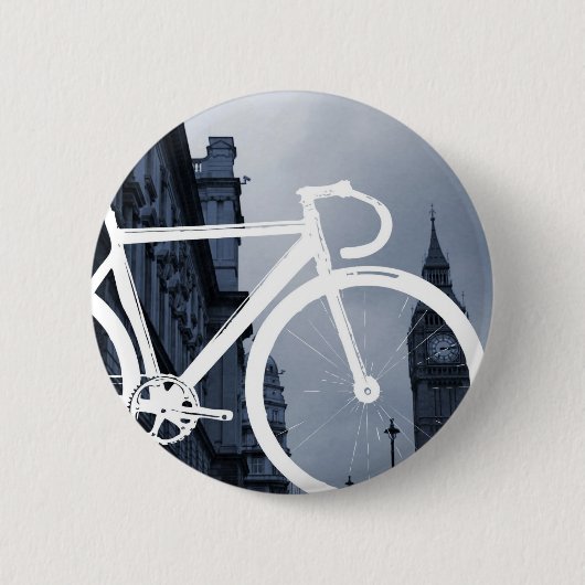 London Track Bicycle Ronde Button 5,7 Cm (Voorkant)