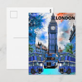 London Travel Art Postcard, London Travel Art, Eng Briefkaart (Voorkant / Achterkant)