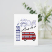 London Travel Briefkaart (Staand voorkant)