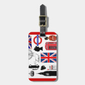 London Travel Collage Bagagelabel (Voorkant verticaal)