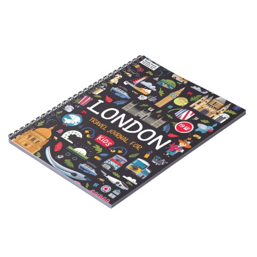 London Travel Journal voor kinderen Notitieboek (Linkerzijde)