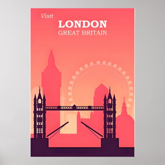 London Travel Poster (Voorkant)