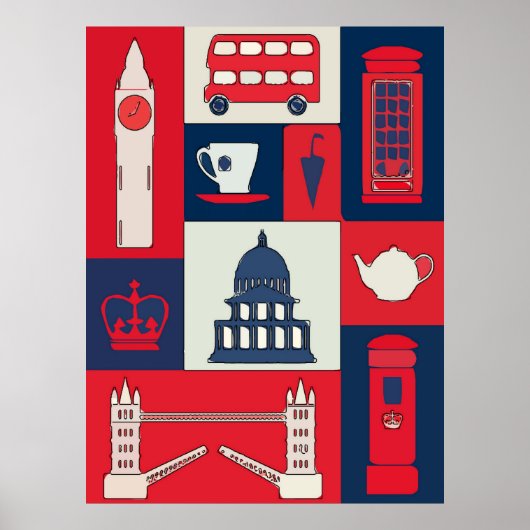 London, Travel Poster (Voorkant)