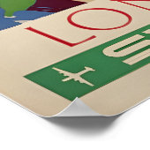 London Travel Poster England Art Print SWISS Touri (Hoek)