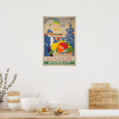 London Travel Poster England Art Print SWISS Touri (Keuken)