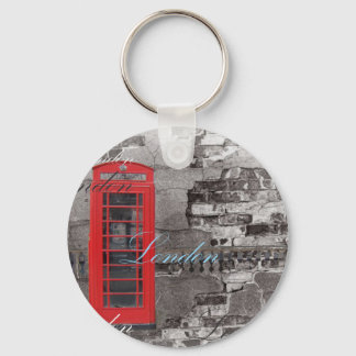 London Traveler Scripts Red Telephone Booth Sleutelhanger