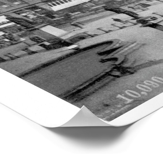 London U.K. street scene c1895, Trafalgar Square Poster (Hoek)