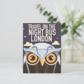 London Uil Posterprint. Briefkaart (Staand voorkant)