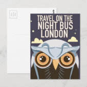 London Uil Posterprint. Briefkaart (Voorkant / Achterkant)