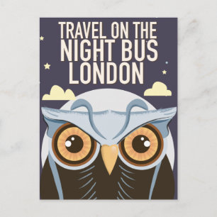 London Uil Posterprint. Briefkaart