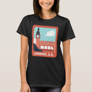 London UK Big Ben Classic World Travel Eur T-shirt