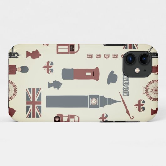 London UK Case-Mate iPhone Case (Achterkant (horizontaal))