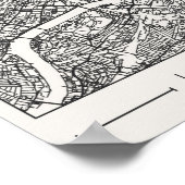 London UK Charcoal City Map Poster Minimal Wall (Hoek)
