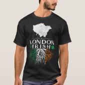 London UK City Irish Roots St Patrick Day T-shirt (Voorkant)