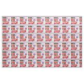 London UK Cute Royal Queens Guard Red Bus Pattern Stof (Yard (91,4 cm))