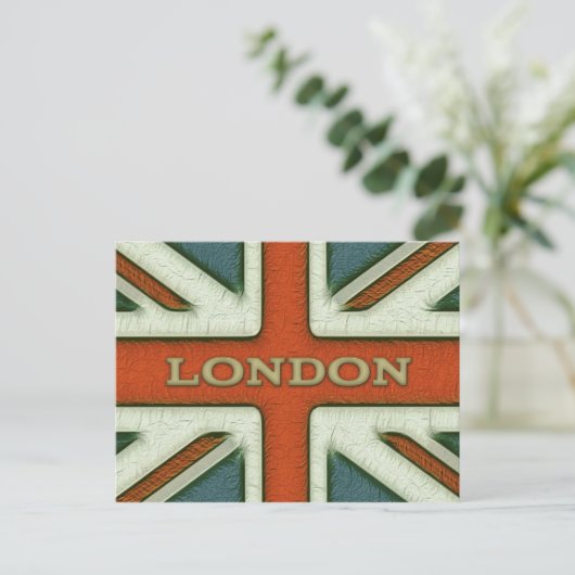 London UK Flag Briefkaart (Staand voorkant)