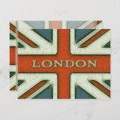 London UK Flag Briefkaart (Voorkant / Achterkant)