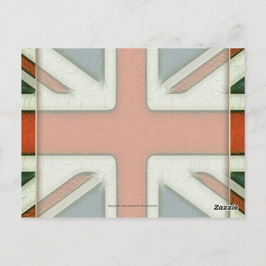 London UK Flag Briefkaart (Achterkant)