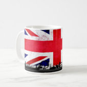 London UK Flag City Skyline Koffiemok (Voorkant links)