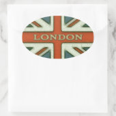 London UK Flag Ovale Sticker (Tas)