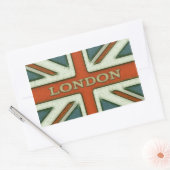 London UK Flag Rechthoekige Sticker (Envelop)
