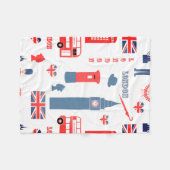 London UK Fleece Deken (Voorkant (Horizontaal))