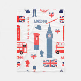 London UK Fleece Deken