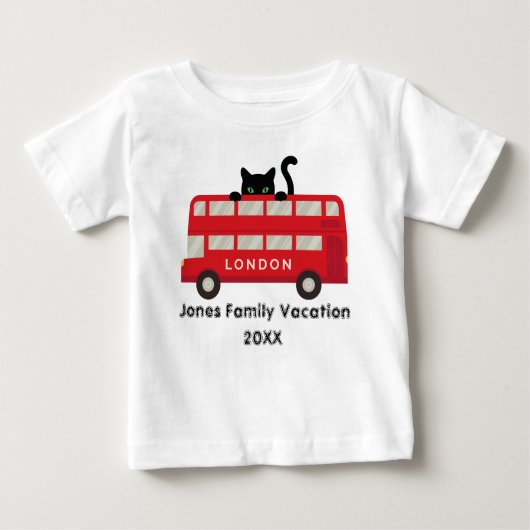 London UK Red Bus Cat familie vakantie keepomwille (Voorkant)