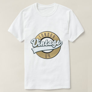 London  UK retro logo. T-shirt