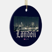 London Uk Skyline United Kingdom Keramisch Ornament (Rechts)