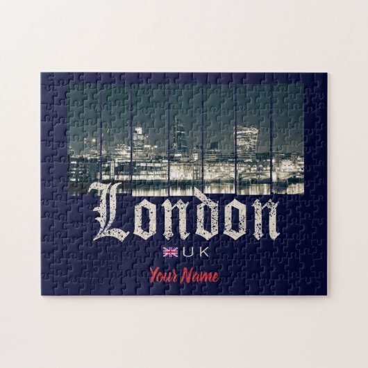 London Uk Skyline United Kingdom  Legpuzzel (Horizontaal)